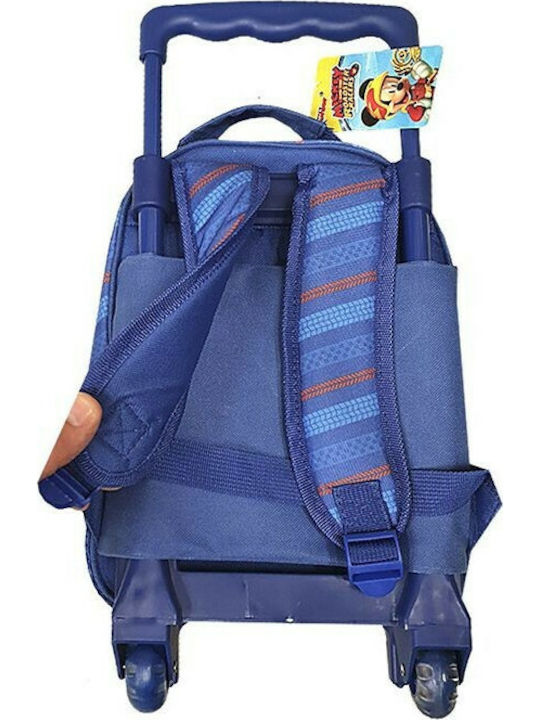 Mickey School Bag Trolley Kindergarten in Blue color