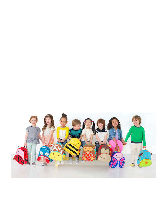 Skip Hop Zoo Bee School Bag Backpack Kindergarten Yellow with Water Bottle Holder