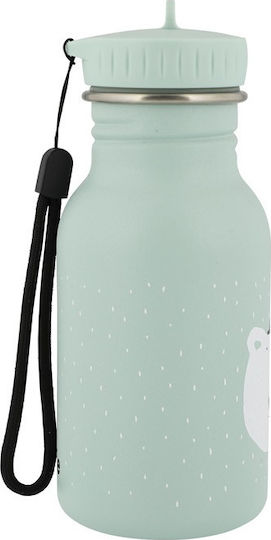Trixie Kids Water Bottle Stainless Steel with Screw Cap Non Spill Light Blue 350ml