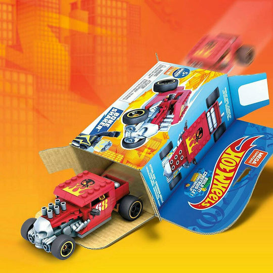 Mega Bloks Building Blocks Mega Construx Hot Wheels Bone Shaker For 5+ Years 118 Pieces