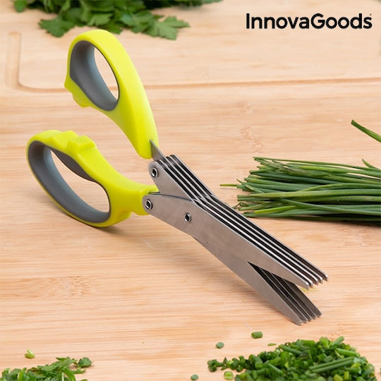 InnovaGoods Fivessor Stainless Steel Herb Scissor 21cm Gray