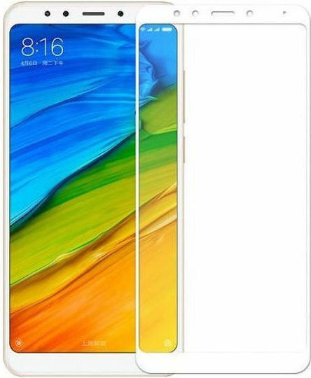 Full Face Tempered Glass White (Redmi Note 5)
