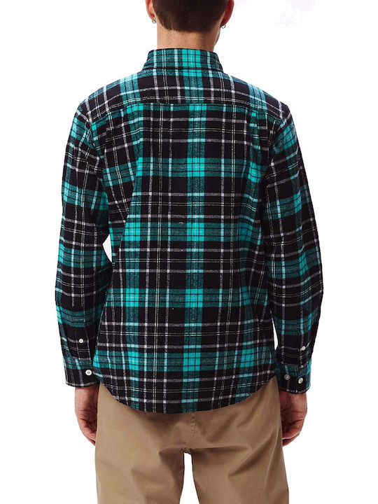 Obey Flannel Shirt Black Multi