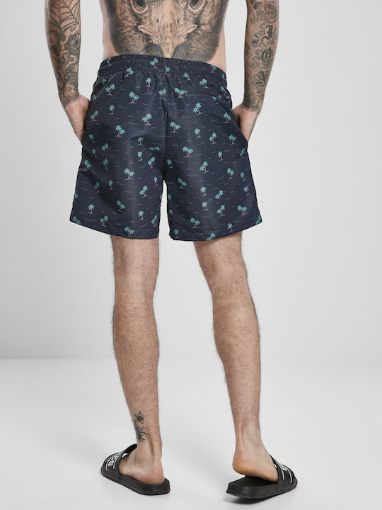 Urban Classics Herren Badebekleidung Shorts Island Aop mit Mustern