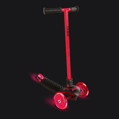 Y Volution Kids Scooter Y Glider Neon Led 3-Wheel Red