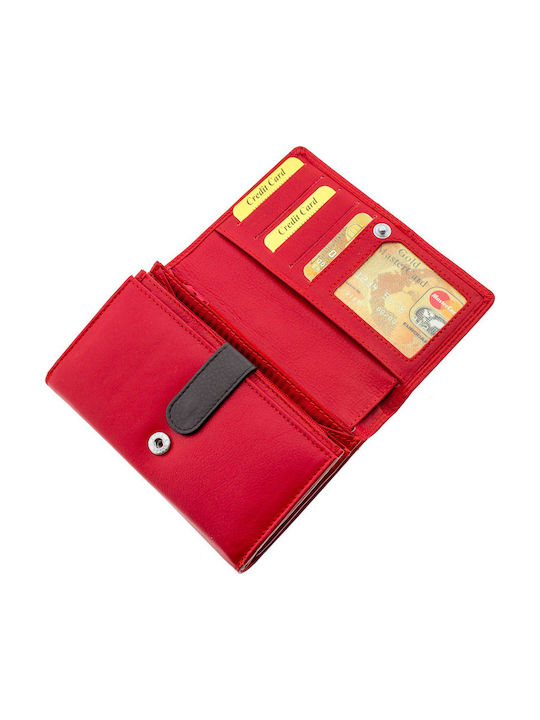 Forest Small Leather Women's Wallet Red