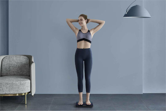 Amazfit Smart Scale Smart Badezimmerwaage mit Körperfettmessung in Schwarz Farbe
