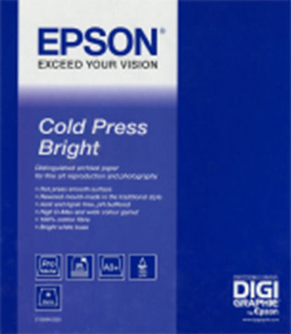 Epson Fine Art Plotter Paper Roll Cold Press Bright 1524mm x 15m 340gr/m² C13S042316