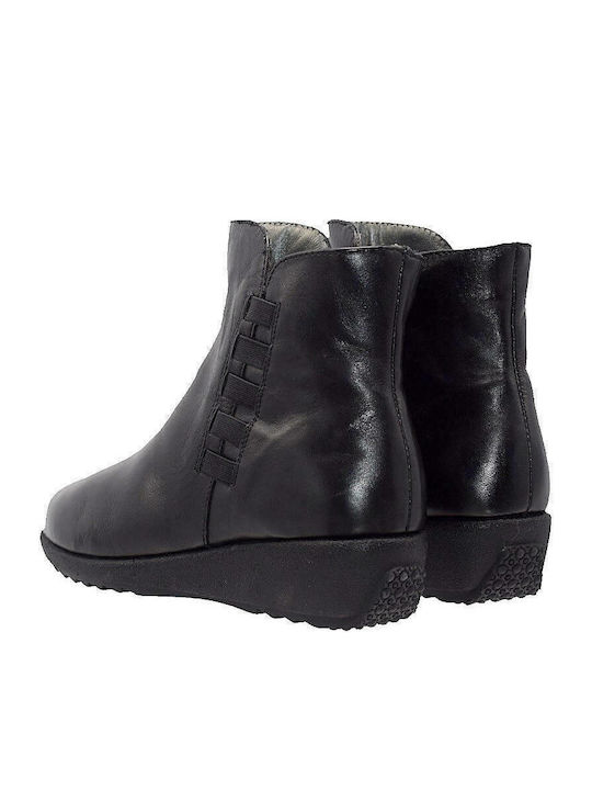 Sabino TC2425 Leather Women's Ankle Boots Platform Black