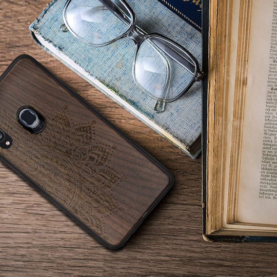 KWmobile Задна корица Дърво Кафяв (Galaxy A20s)
