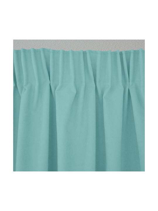Lino Home Κουρτίνα με Τρέσα Renas Mint 140x280εκ.