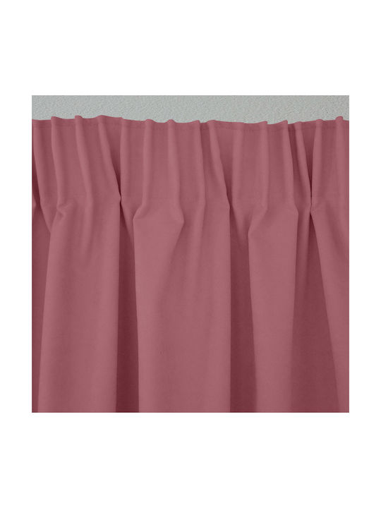 Lino Home Перде с Плик с Писалка Renas Тъмнорозово 140x280см