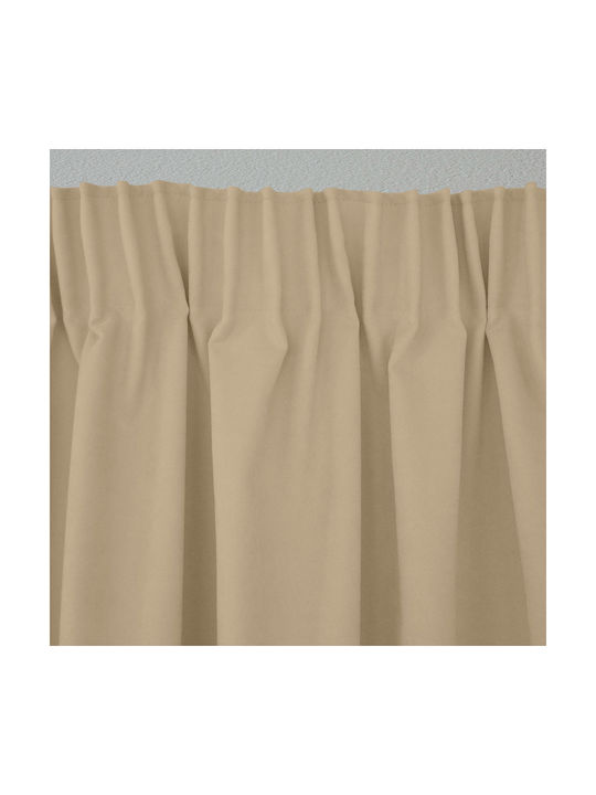 Lino Home Vorhang mit Grommets Renas Beige 140x280cm