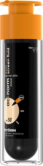 Frezyderm Ac-Norm Sun Screen Tinted Αντηλιακή Κρέμα Προσώπου SPF50 με Χρώμα 50ml