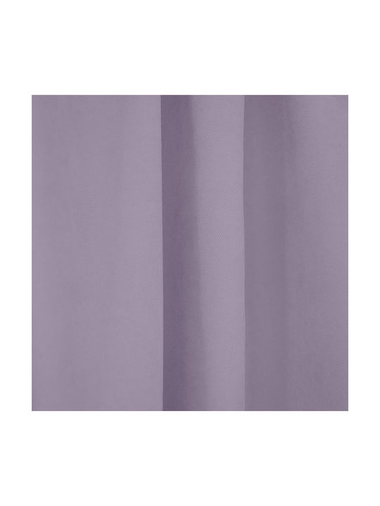 Lino Home Curtain with Pencil Pleat Renas Lilac 140x280cm