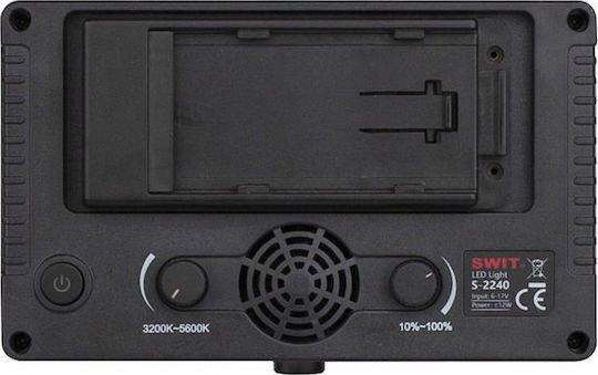 Swit S-2240 Video Light 3200-5500K 12W με Φωτεινότητα LUX 300 Lux