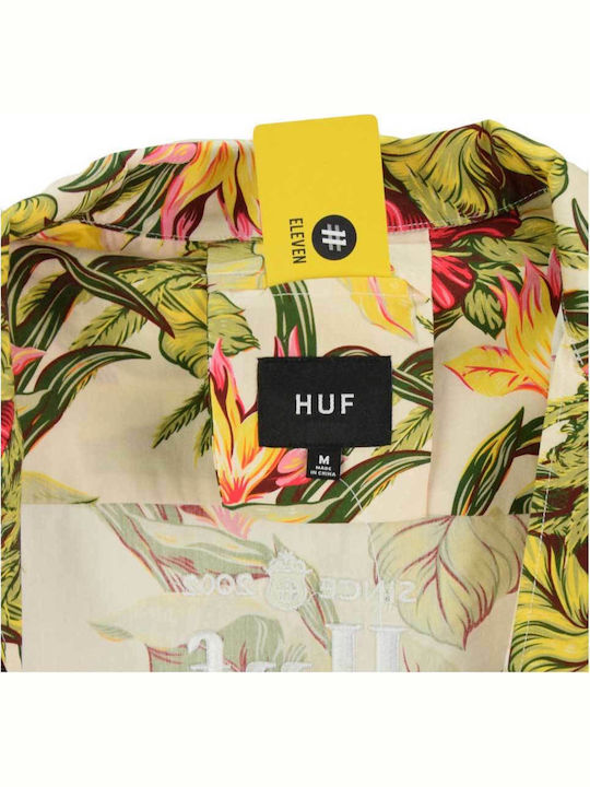 Short-sleeved Cotton Shirt Floral Multicolour