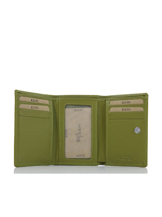 Small Leather Women's Wallet Classic Green
