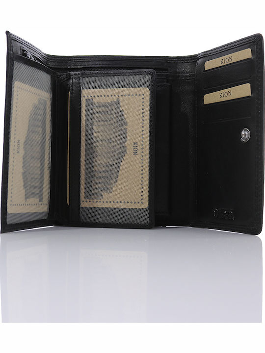 350 Small Leather Women's Wallet Classic Black