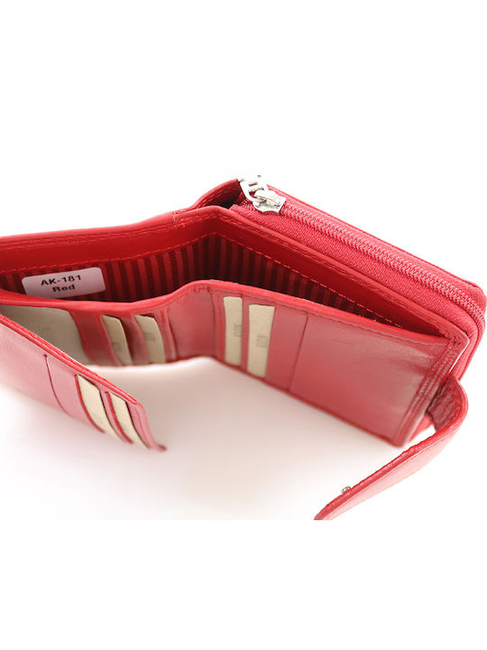 181 Small Leather Women's Wallet Classic Red