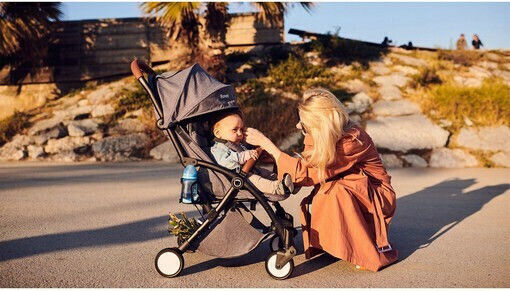 Lionelo Julie One Baby Stroller Suitable for Newborn Black 6.65kg 1658920
