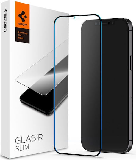 Spigen GLAS.tR 2.5D Закалено стъкло за цялото лице (iPhone 12 Pro Max)