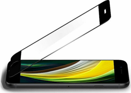 Spigen Full Face Tempered Glass Negru (iPhone SE 2022 / 2020 / 8 / 7)