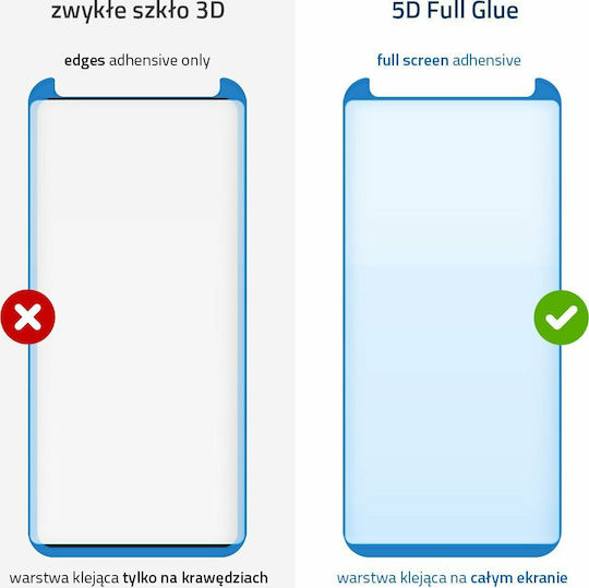 Wozinsky Vollkleber Vollflächig gehärtetes Glas (Galaxy S9+)