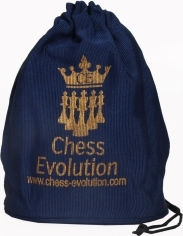 Chess Evolution Wooden Pieces-Pawns Staunton 9.5cm Brown - Chess Evolution and 2 Extra Queens Wooden Chess Pawns
