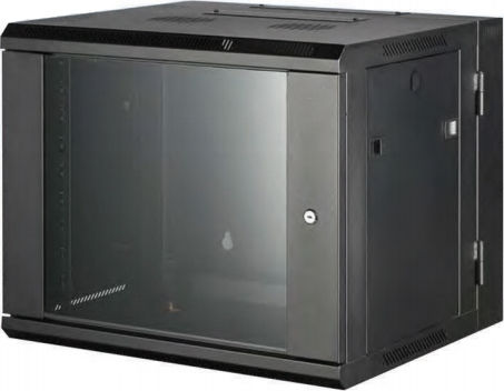Safewell Επιτοίχια Καμπίνα Rack 18U 60x55x90cm Μαύρο SMB6518