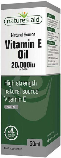 Natures Aid Vitamin E Oil Βιταμίνη για τo Δέρμα & Αντιοξειδωτική δράση 2000iu 50ml