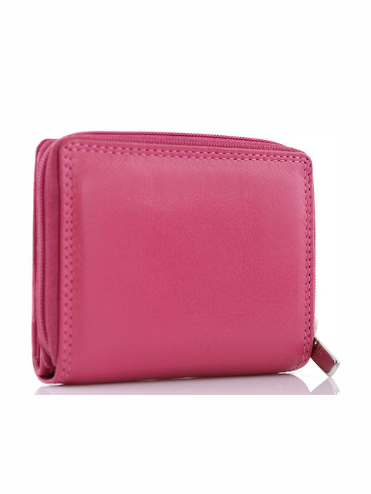181 Small Leather Women's Wallet Classic Fuchsia