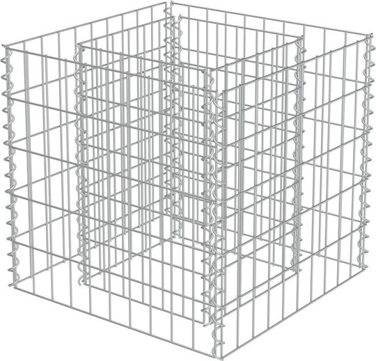 vidaXL Planter Garden Fencing Material 1pcs Silver