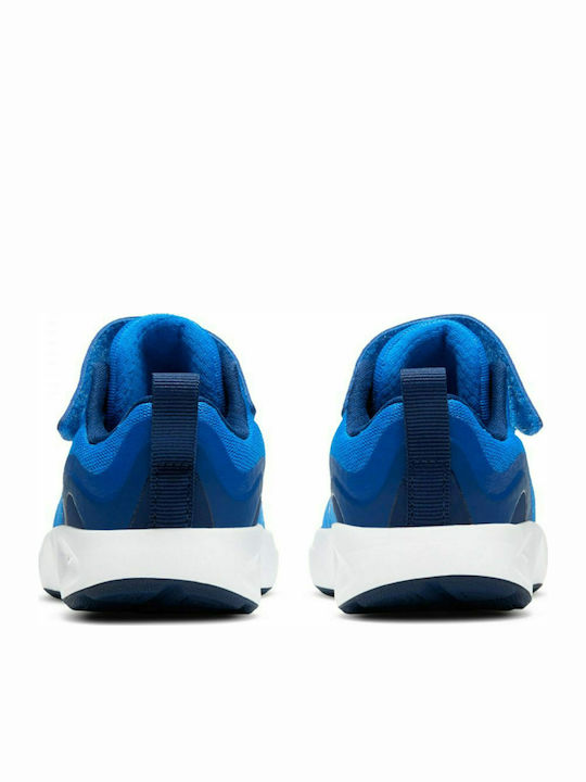 Wearallday Td Kids Sports Shoes Running with Hoop & Loop Closure Blue
