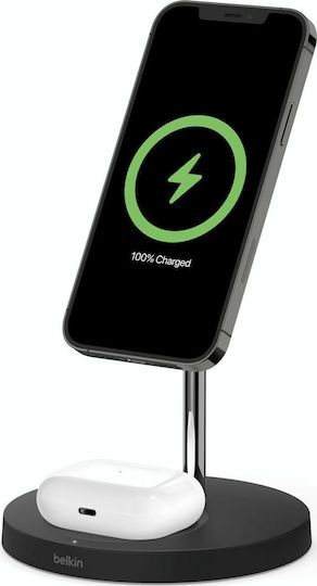 Belkin Φορτιστής Magsafe 15W Μαύρος (WIZ010vfBK)