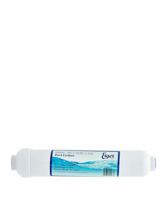 Eiger Water Filter Cartridge Reverse Osmosis Activated Carbon 10" In Line 5 μm