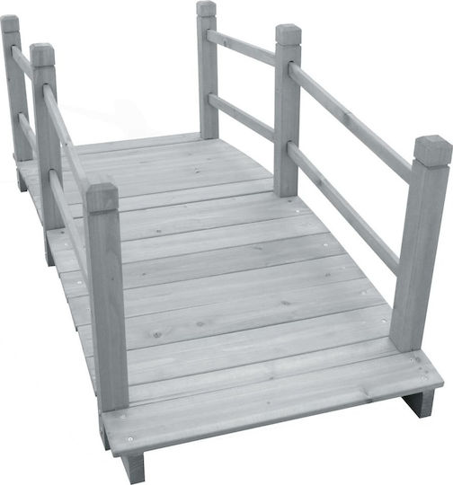 vidaXL Διακοσμητική Γέφυρα Κήπου Ξύλινη 140x60x56εκ. 310040