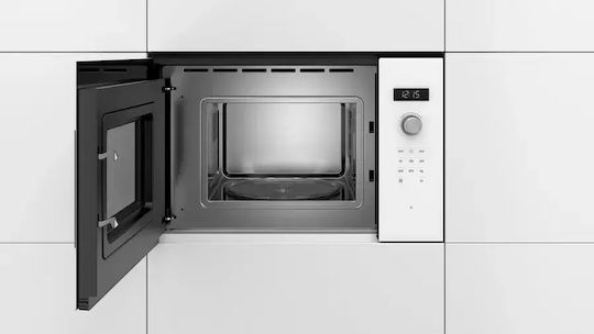 Bosch Εντοιχιζόμενος Φούρνος Μικροκυμάτων 20lt Λευκός