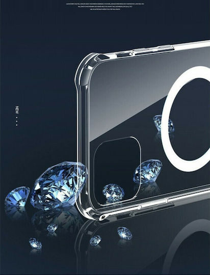 Hurtel MagSafe Back Cover Σιλικόνης Διάφανο (iPhone 12 / 12 Pro)