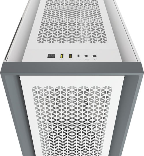 Corsair 5000D Airflow Gaming Midi Tower Κουτί Υπολογιστή με Πλαϊνό Παράθυρο Λευκό