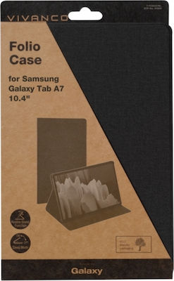 Vivanco Folio Flip Cover Δερματίνης Μαύρο (Galaxy Tab A7)
