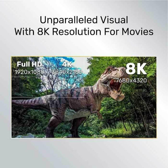 Artsound HDMI 2.1 Кабел HDMI мъжки - HDMI мъжки 3м Черен