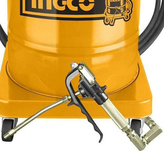 Ingco Fettpresse Druckluftsprühgerät 22kg mit Flexible Rohre Länge 5m Maximaler Druck 6.2bar