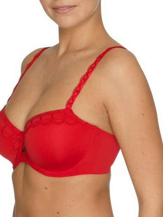 Twist a la Folie PrimaDonna 0241122 Bra for large and heavy bust, RED