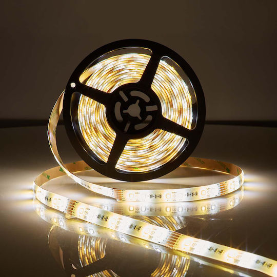 Nedis Wasserdicht Smart LED-Streifen Wi-Fi 12V RGBW Licht 5m Typ SMD5050 mit Netzteil