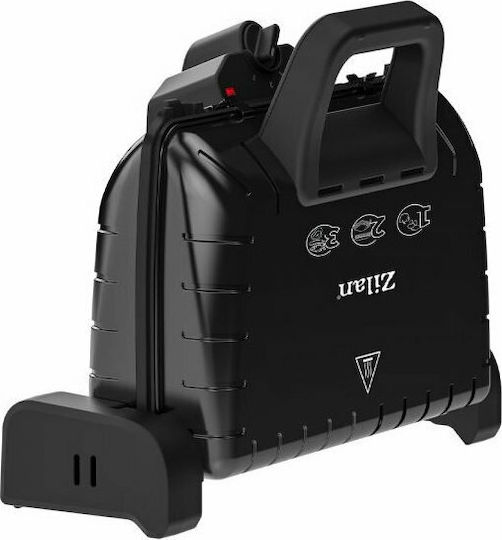 Zilan -BLK Sandwich Maker Grill with Removable Plates 1600W Black
