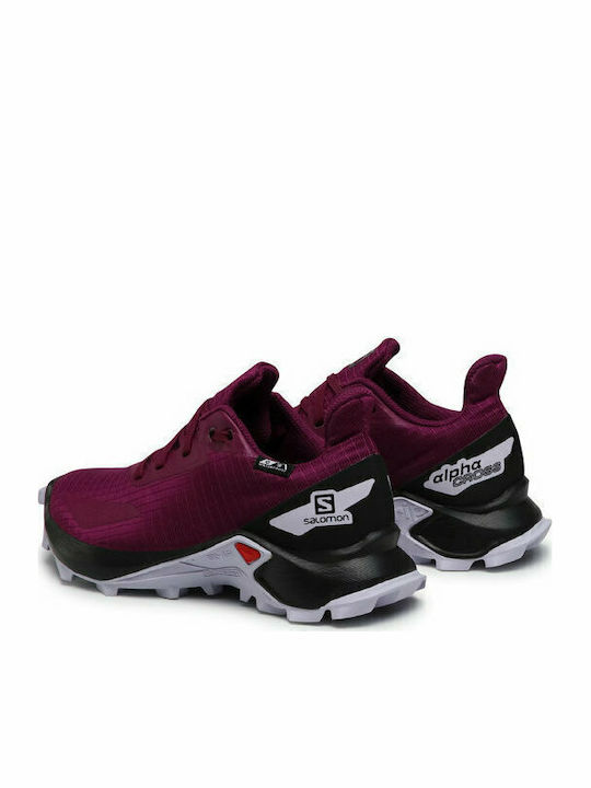 Alphacross Blast Waterproof Kids Sports Shoes Running with Laces Purple