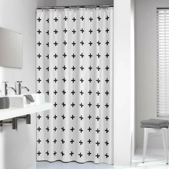 Sealskin Signes Κουρτίνα Μπάνιου Υφασμάτινη 180x200 cm Μαύρη