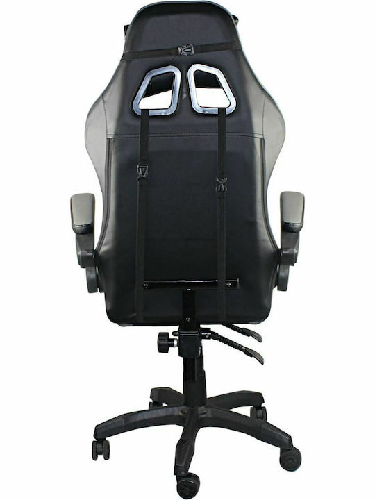 Woodwell BF7850 Artificial Leather Gaming Chair Black / Gray