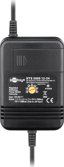 Goobay Auto-Ladegerät 24W 2A mit Kabel Eingebettet